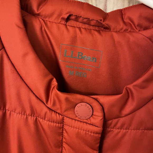 L.L.Bean Orange Puffer Jacket NWOT - Picture 4 of 5